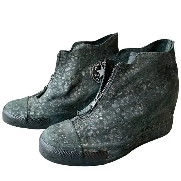 Converse | Shoes | Converse Ctas Lux Mid Hidden Wedge Leather 